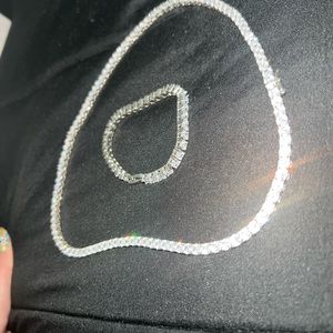 Just like a new tennis bracelet with a tennis necklace
